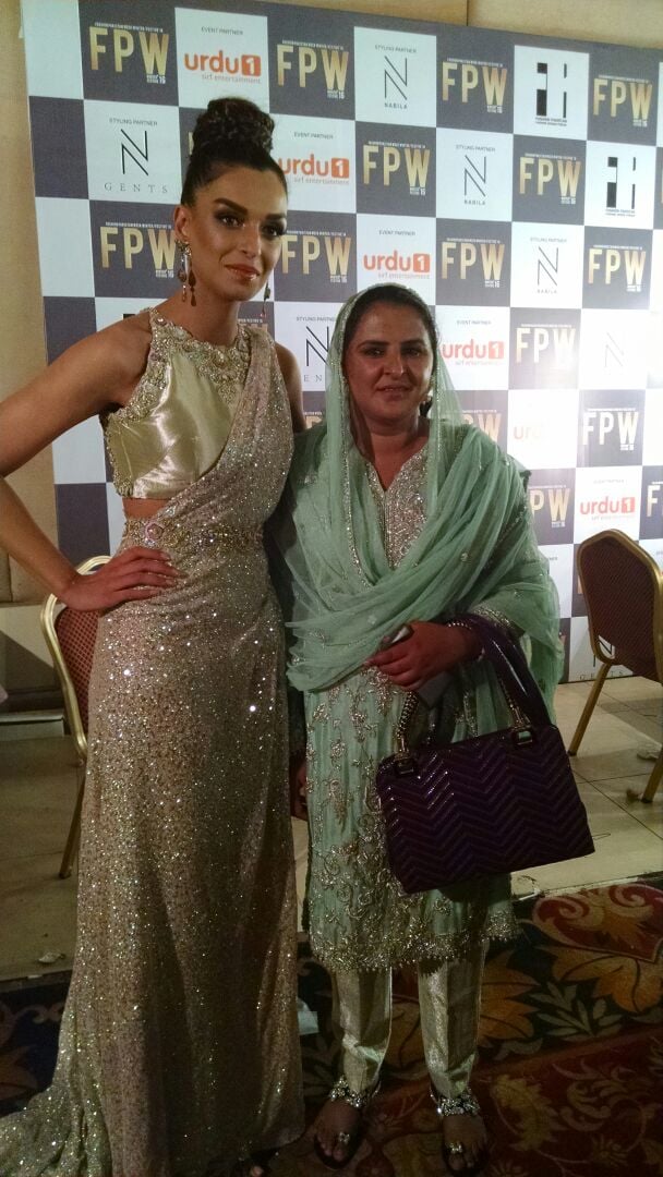 Mukhtaran Mai walks the ramp at Fashion Pakistan Week
