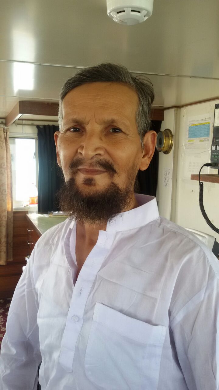 Pictured is Captain Anees ur Rahman, who reportedly died along with six other crew members aboard the vessel