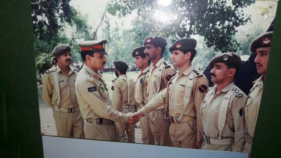 Picture of Captain (retd) Syed Ahmed Mobin during his Army days