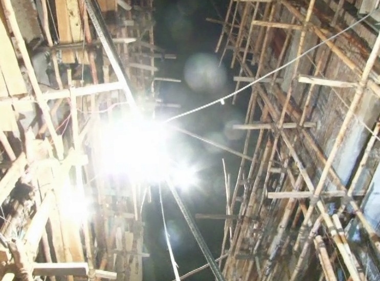 Images from fire in a shoe shop in Moti Bazaar