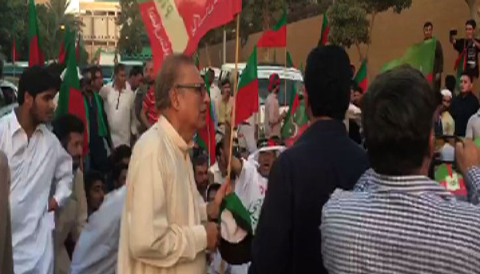 PTI protest in Karachi 