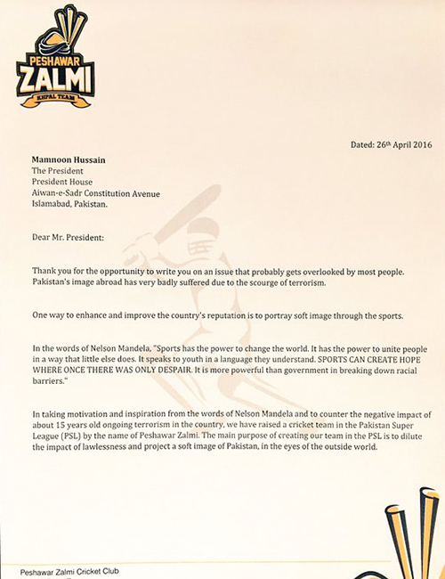 Peshawar Zalmi owner seeks honorary citizenship for Darren Sammy