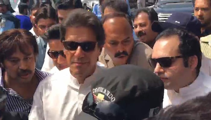 Imran Khan arrives at Supreme Court