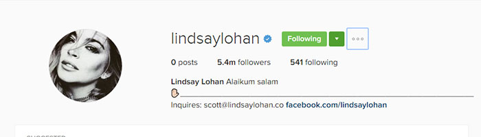 Lindsay Lohan says Salam on Instagram, begins new chapter in life