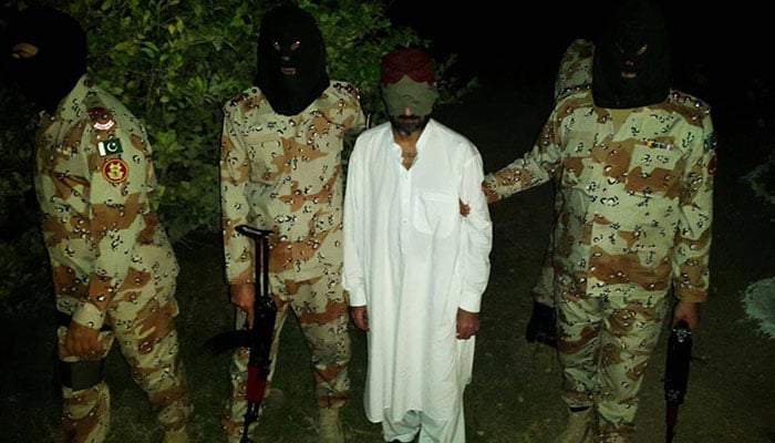 Photo released by Rangers following Uzair Baloch