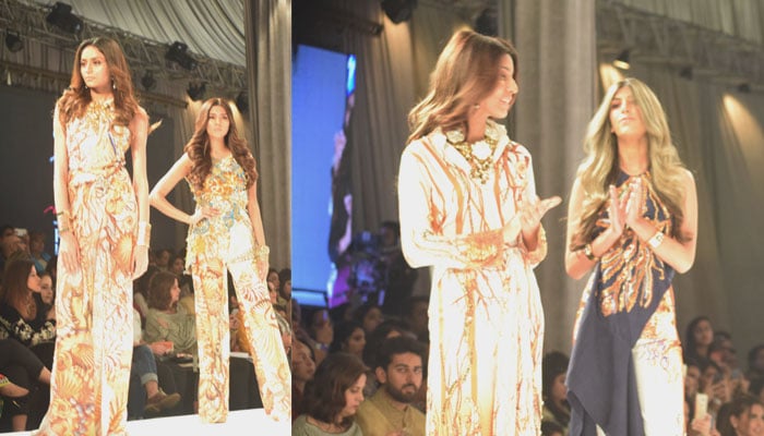 Simple colours with more focus on design were the highlight of Tena Durrani