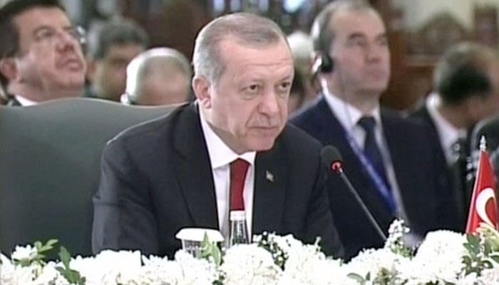 Turkish President Erdogan addressed the summit