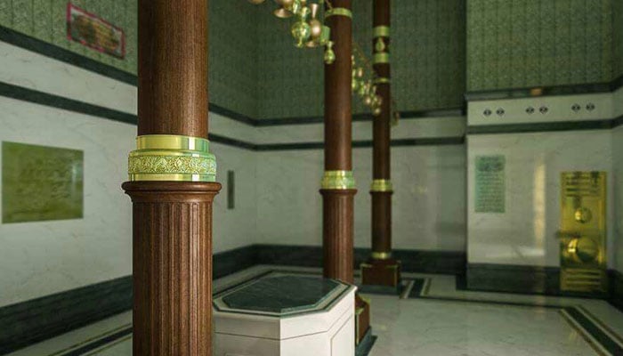 A rare glimpse of Kaaba’s interior