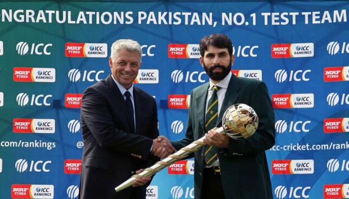 Misbah took Pakistan to No. 1 spot in ICC Test rankings for the first time in the country