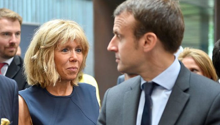 Macron with wife Brigitte