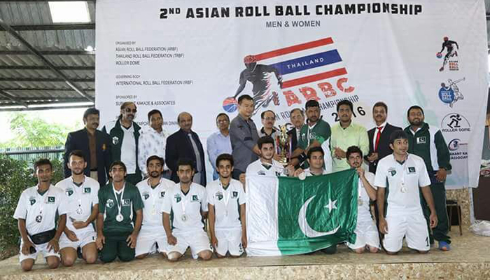Pakistani women’s team bag gold at Bangkok in 2nd Asian Roll Ball Championship