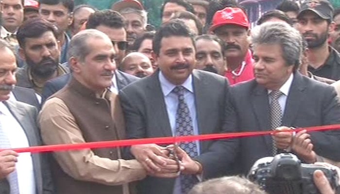 Minister for Railways Saad Rafique inaugurated the Christmas Peace Train service on Thursday