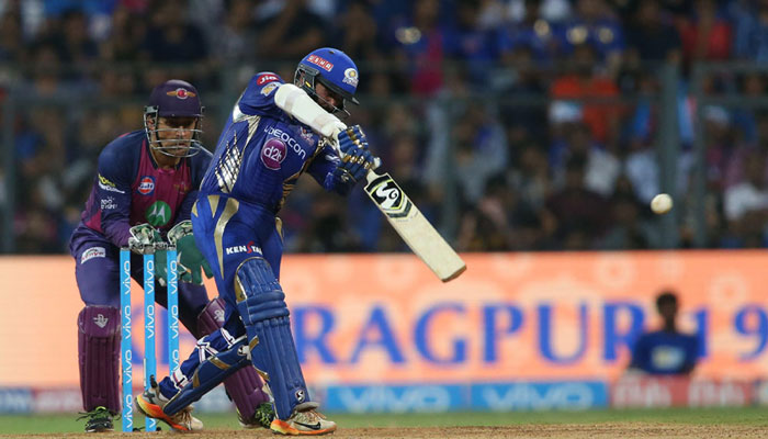 Parthiv Patel of Mumbai Indians attempts a shot/BCCI