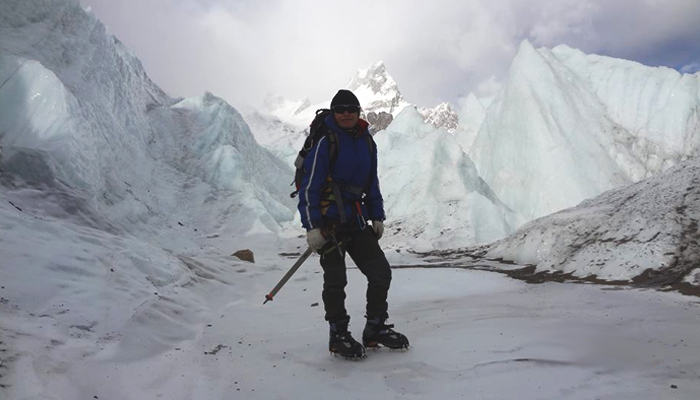 (Samiya Malik at Khurdopin expedition, December 2016. Photo: Samiya Rashid