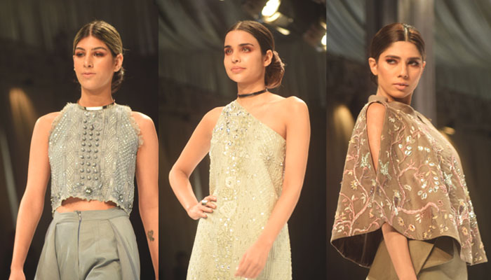 Simple colours with more focus on design were the highlight of Tena Durrani