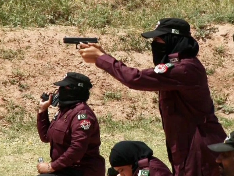 Women police officers shine at shooting competition