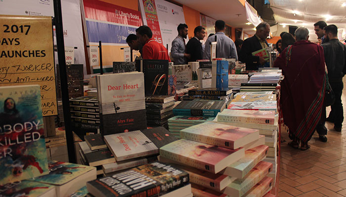 A book fair at the lit-fest exhibits works by local and foreign authours- Geo.tv