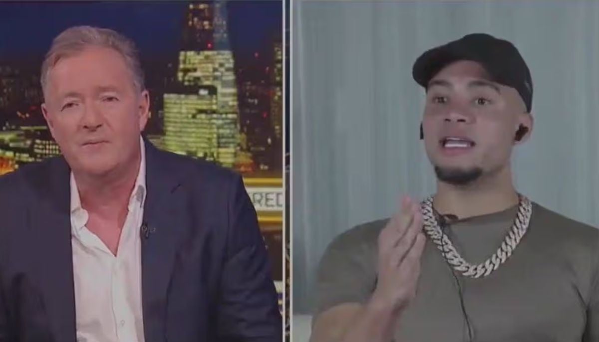 Piers Morgan walks off live show after guest shows poolside photo of his wife