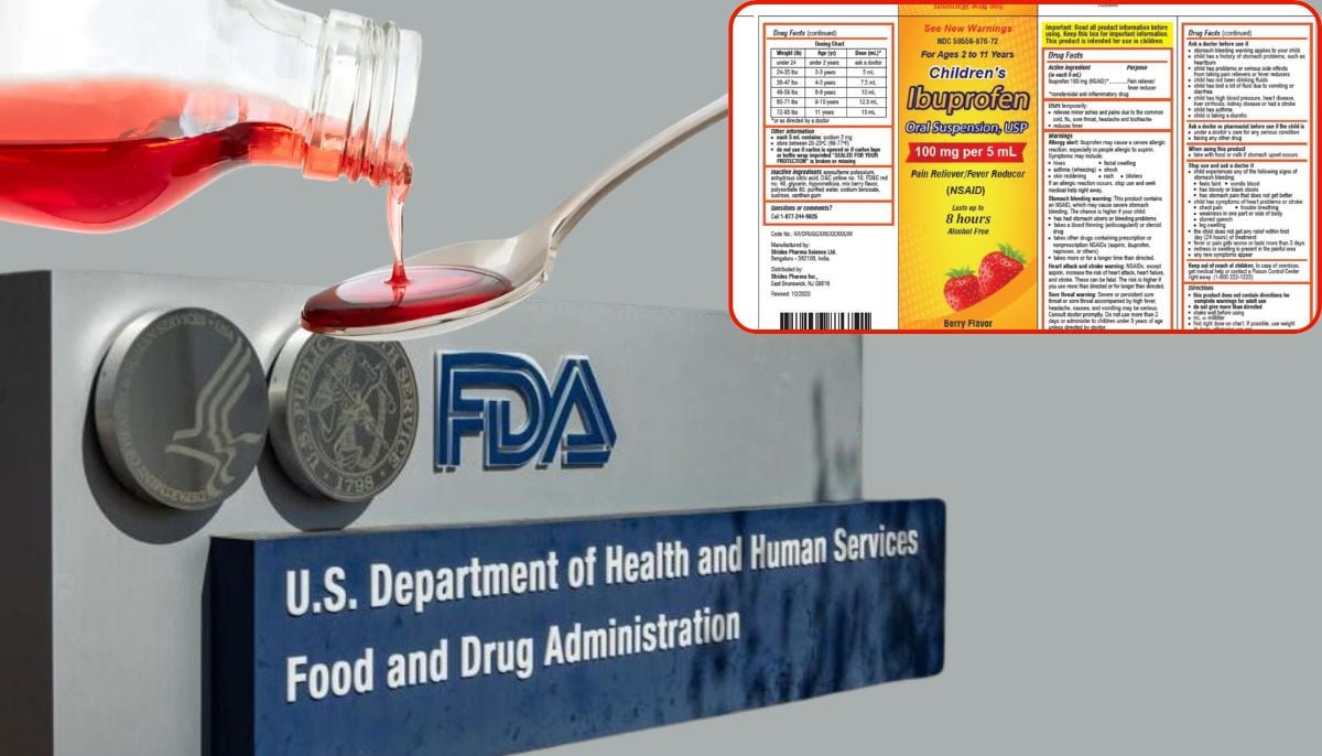 FDA recalls nearly 90,000 bottles of children's Ibuprofen over possible contamination