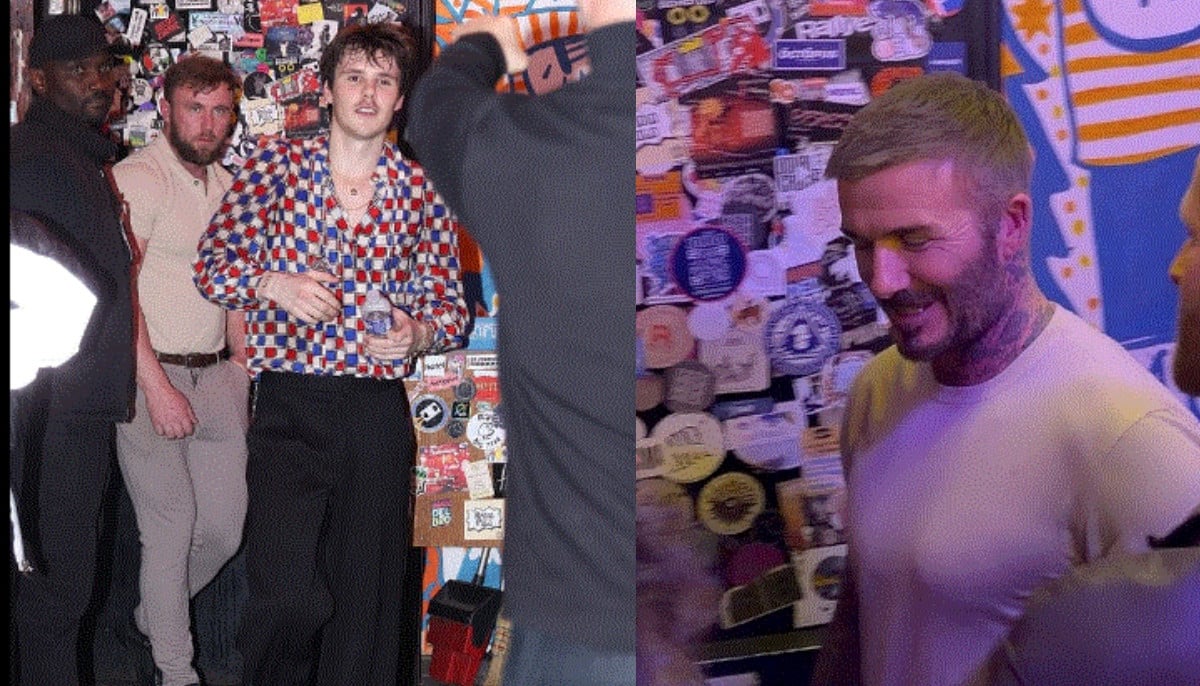 David Beckham jets to Paris to cheer on Cruz's band performance