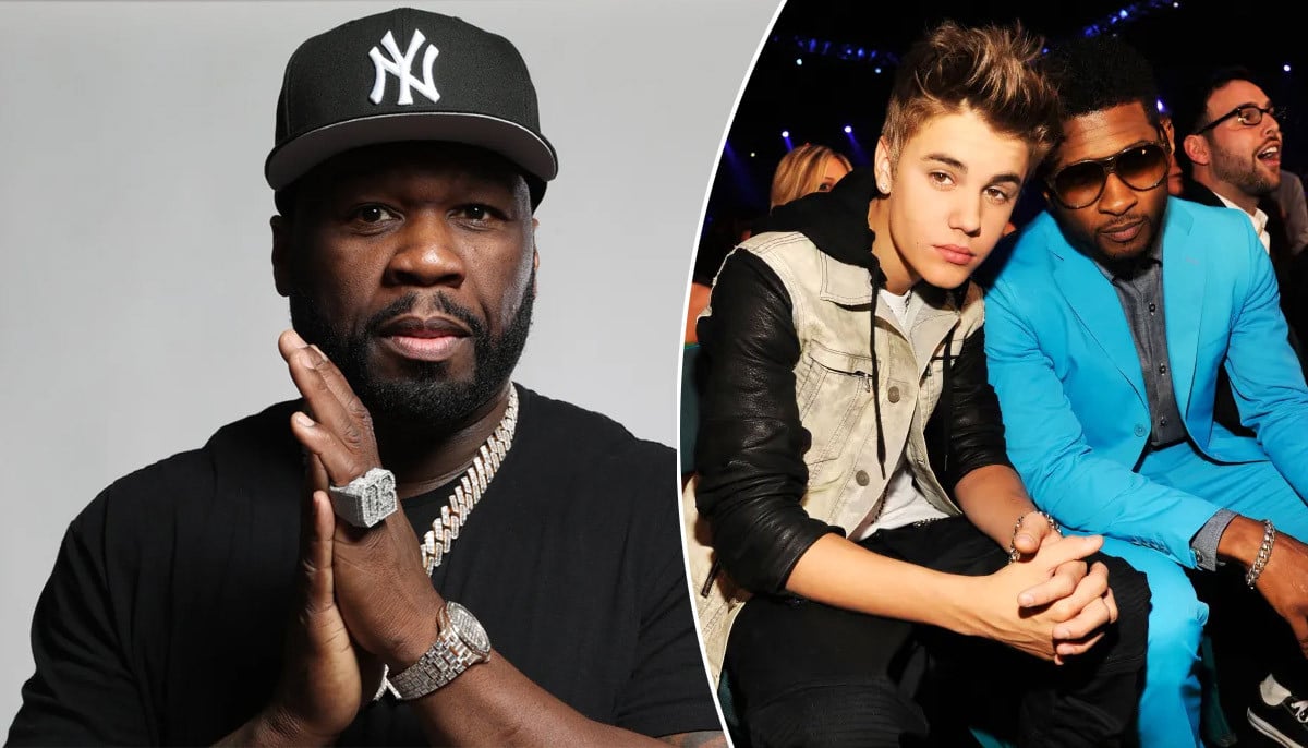 50 Cent adds fuel to fire after Justin Bieber, Usher photo goes viral