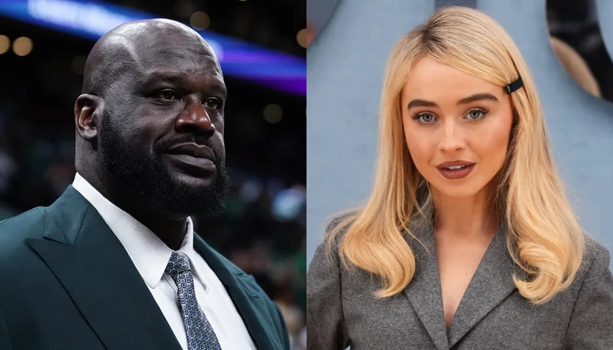 Shaquille O'Neal reacts to claims he DMed Sabrina Carpenter