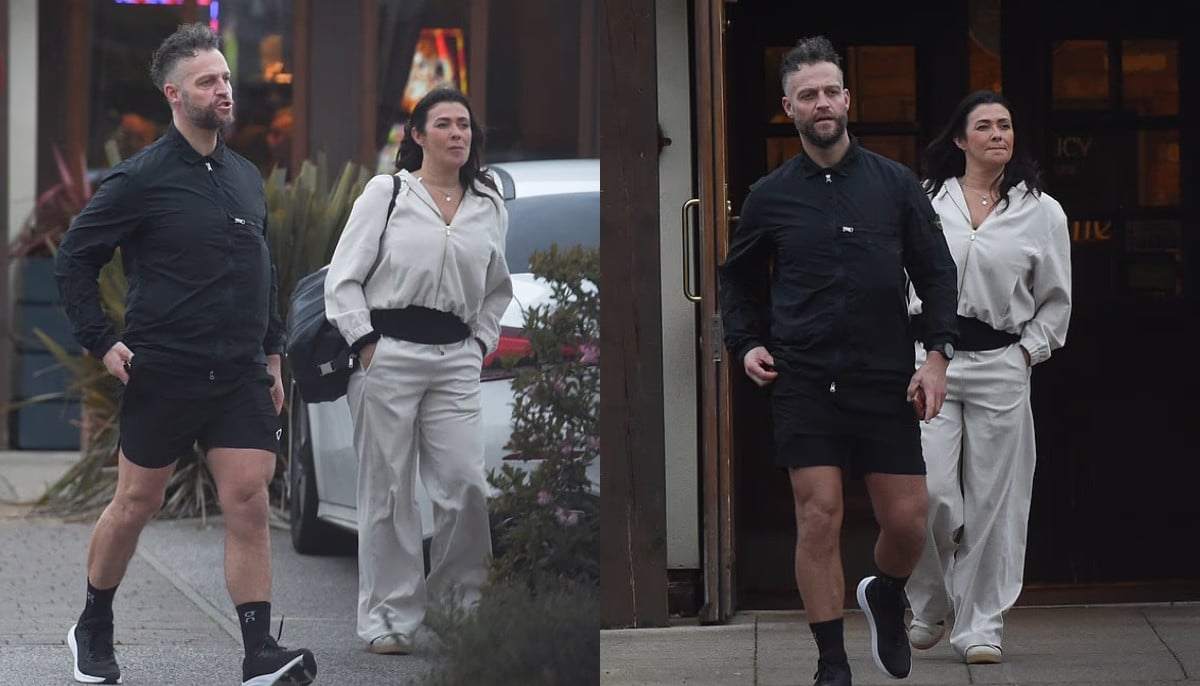 Kym Marsh glows as she enjoys day out with fiancé Tom Dickinson 