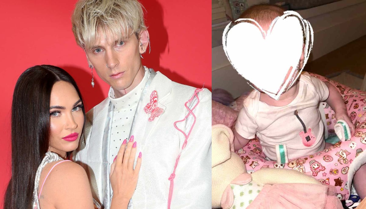 See MGK's fatherly moments with his and Megan Fox's daughter Saga