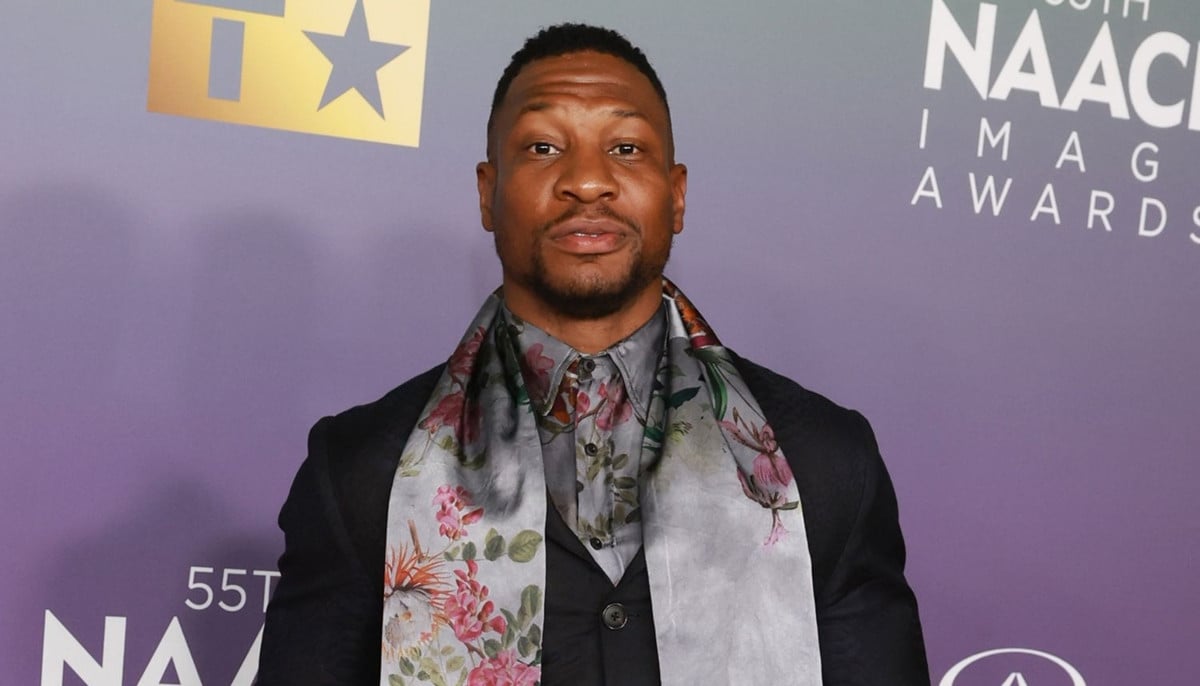Jonathan Majors stunt goes wrong during filming