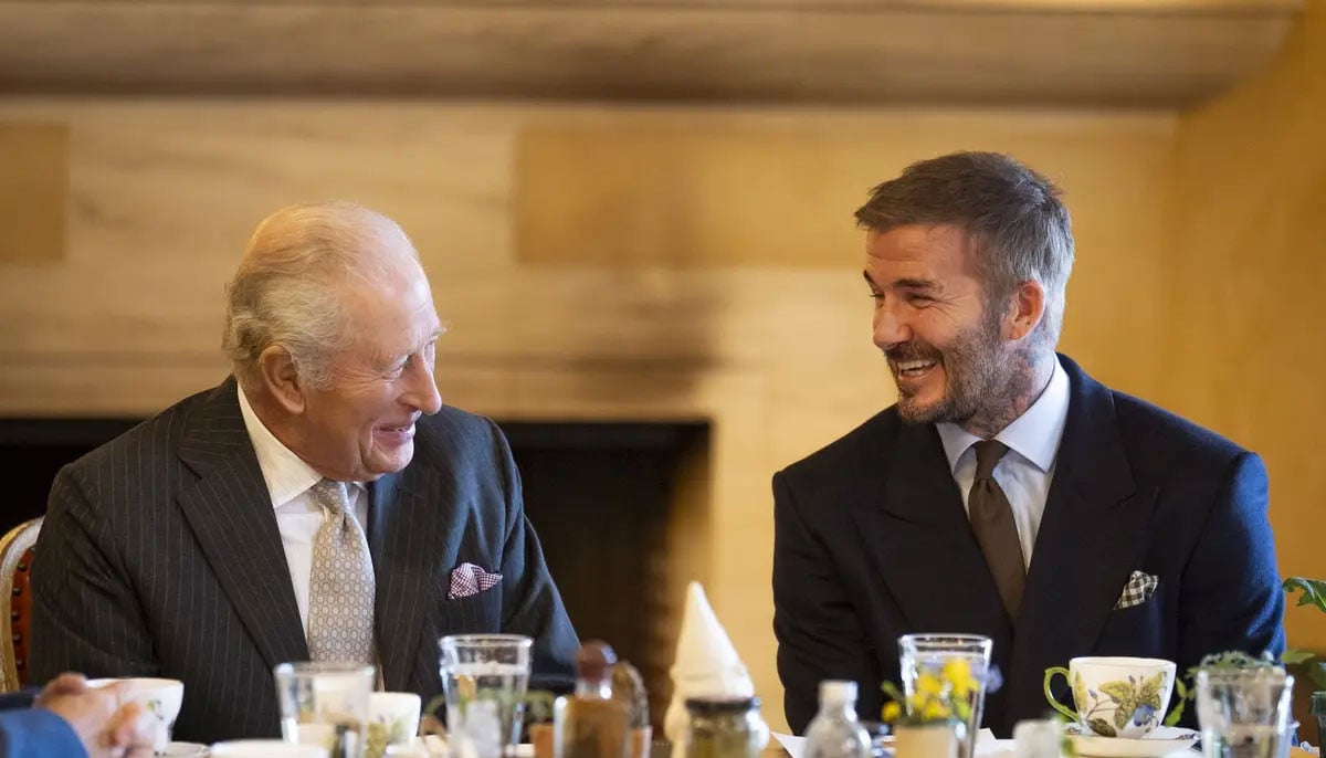 King Charles and David Beckham's blooming laugh at Highgrove