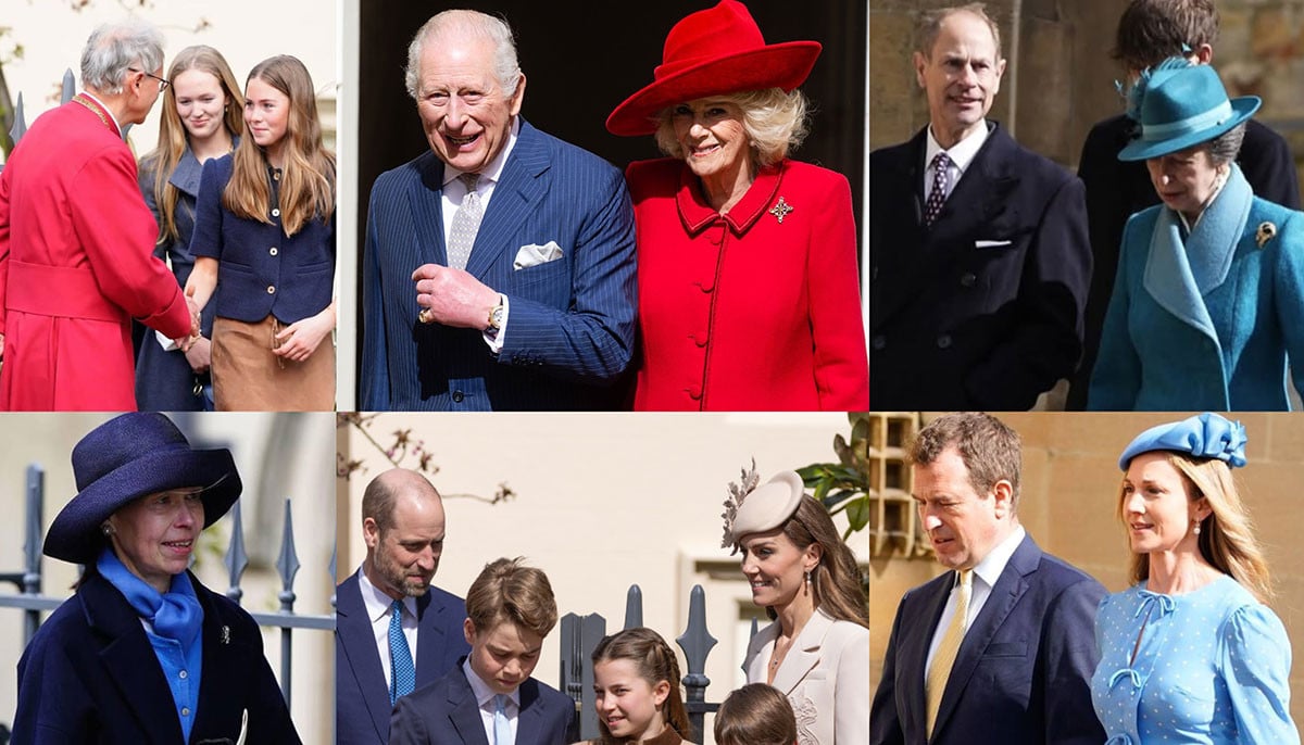 Royal Family out in full bloom with Kate and Charlotte like two peas in pod
