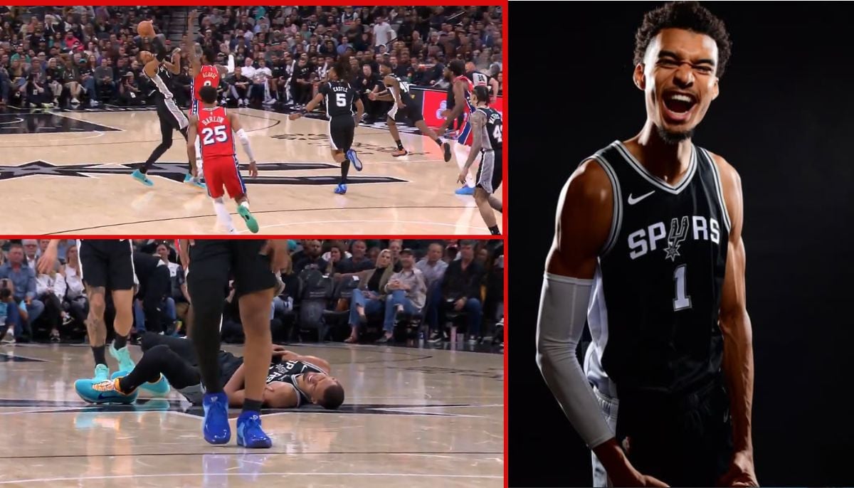 Wembanyama suffers rib injury in Spurs' win vs. 76ers—how bad it is?