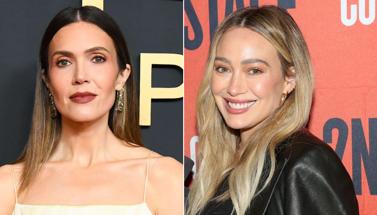 Mandy Moore, Hilary Duff step out for musical double date with husbands