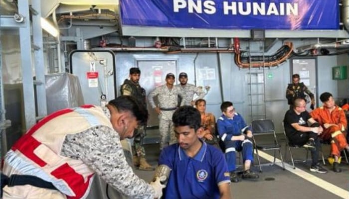 Pakistan Navy rescues 18 crew members including foreign nationals in Arabian Sea