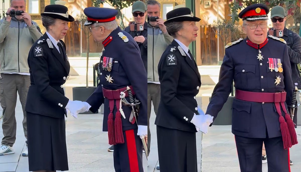 Princess Anne joins celebration in Clerkenwell with handshake