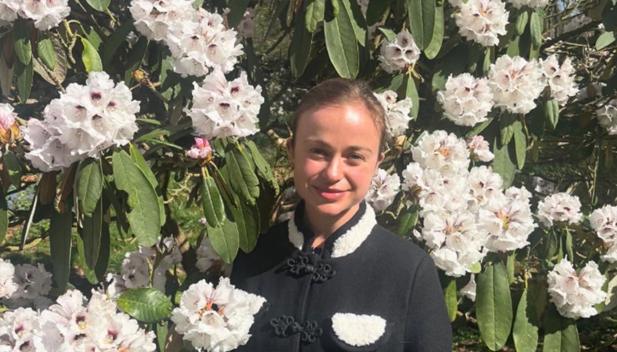 Lady Amelia Windsor visits goats wearing their future in £240 coat