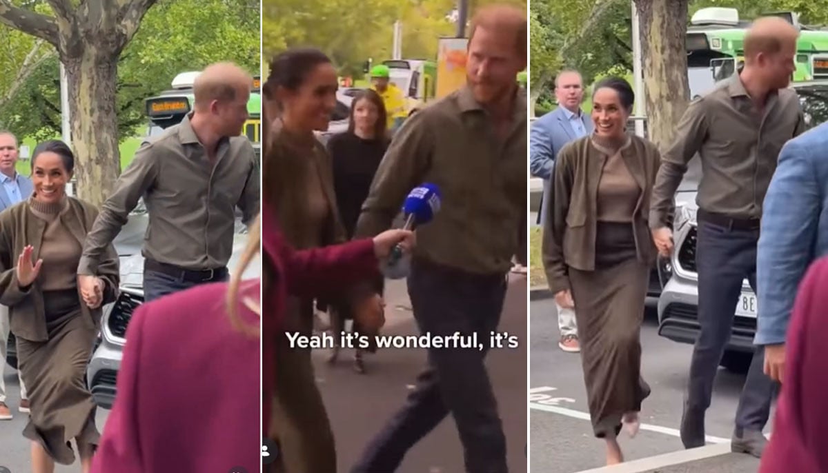 Prince Harry takes lead in Australia interview, Meghan Markle gets ignored