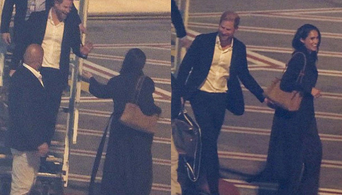 Meghan takes Harry's hand as couple share soft moment on Sydney arrival