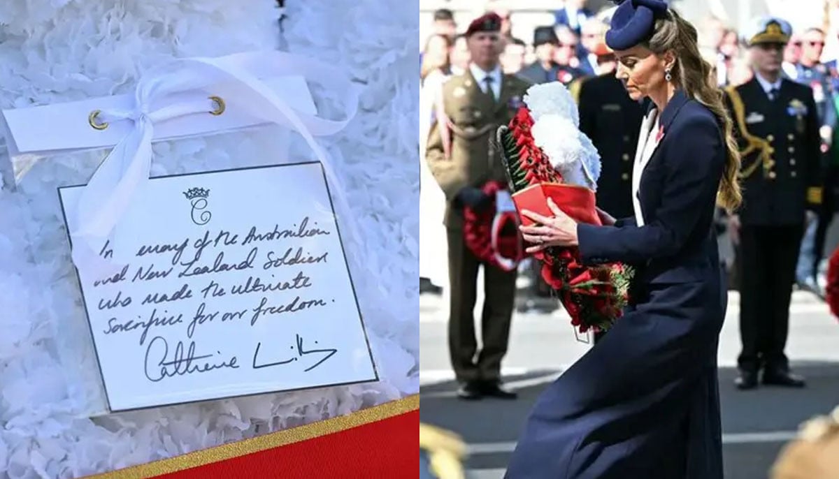 Princess Kate and William's handwritten message salutes soldiers
