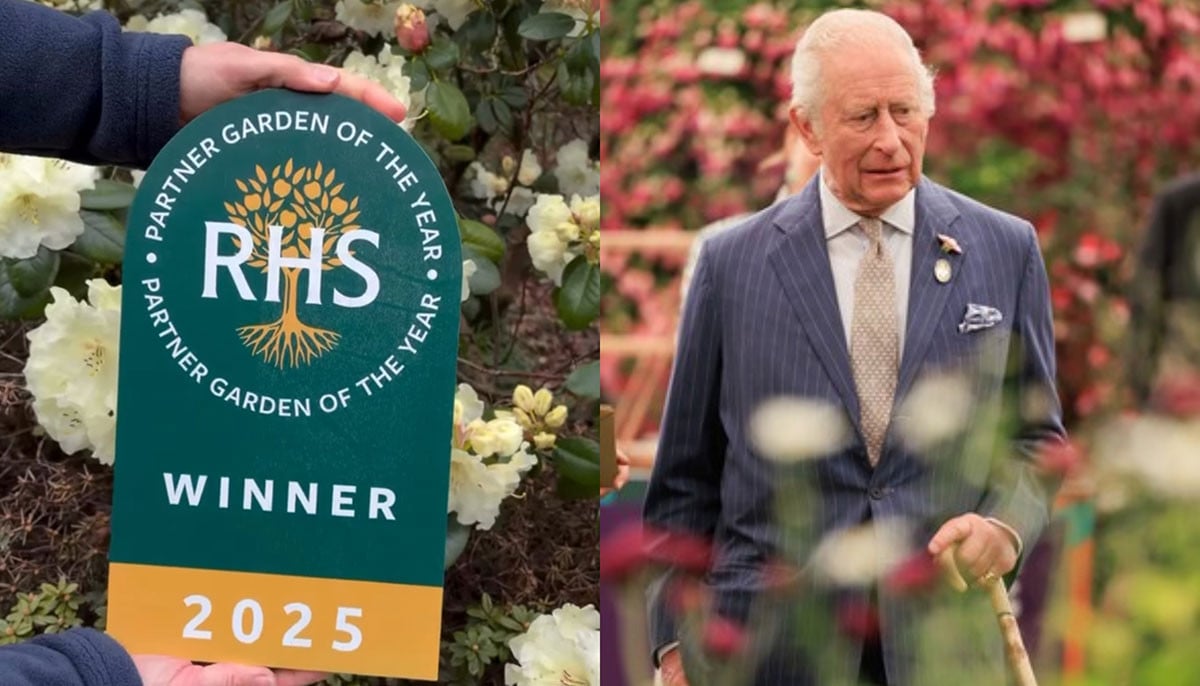 King Charles applauds Dumfries House's award-winning gardens