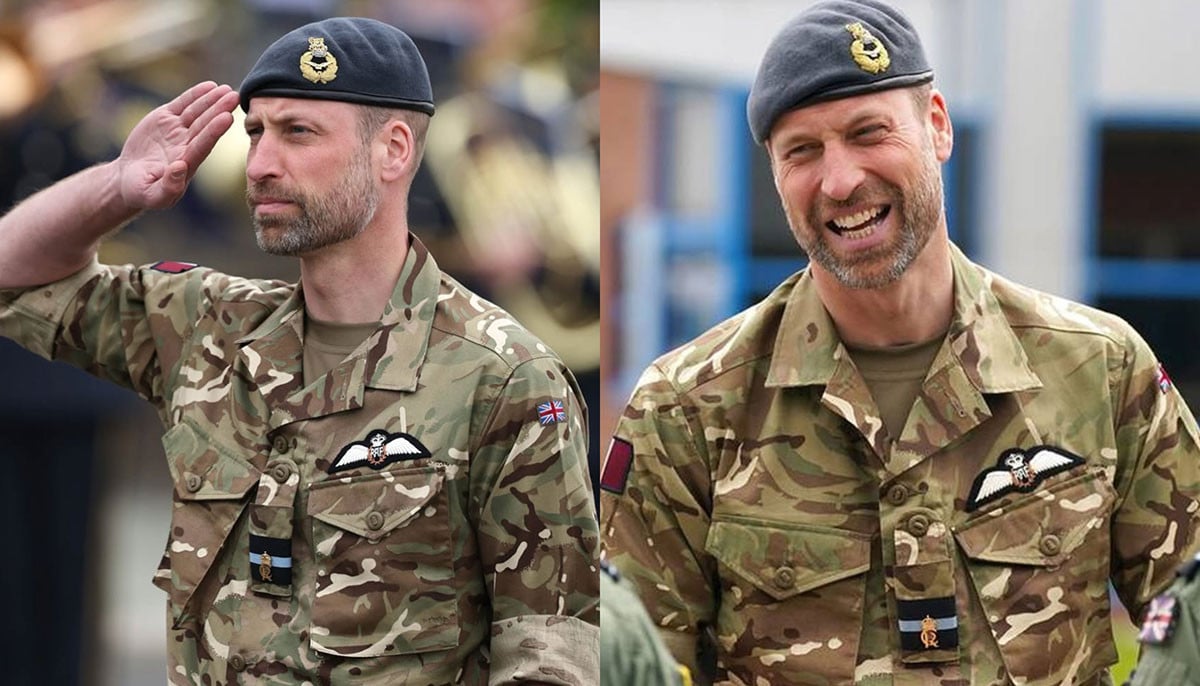 Prince William in uniform catching hearts again at RAF Valley Return