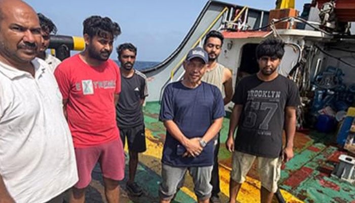Pakistan Navy rescues Indian, Indonesian sailors from distressed vessel in Arabian Sea