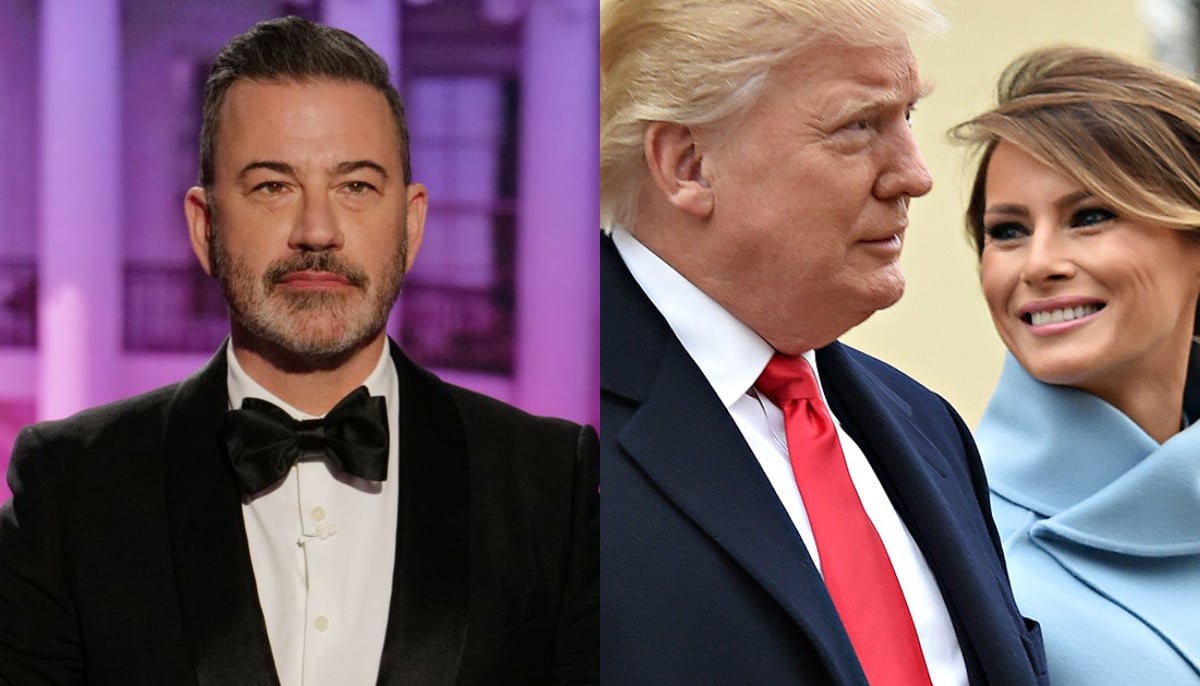 Jimmy Kimmel roasts Donald, Melanie Trump even after warning