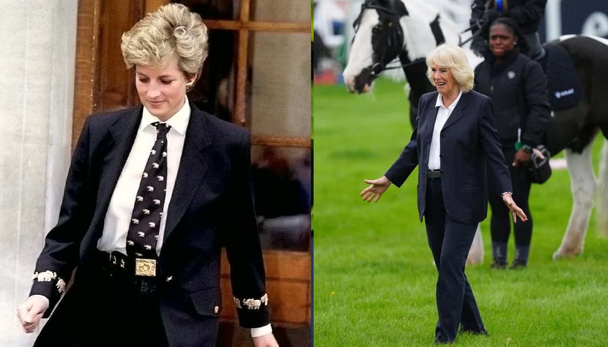 Queen Camilla evokes Princess Diana's era with stunning style