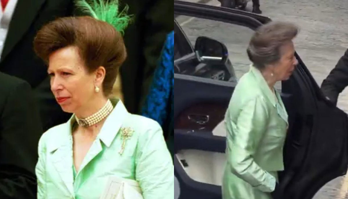 Princess Anne brings back 90s mint green dress for Intelligence Corps dinner