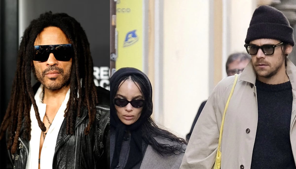 Zoe Kravitz's dad Lenny shares wholesome moment with Harry Styles