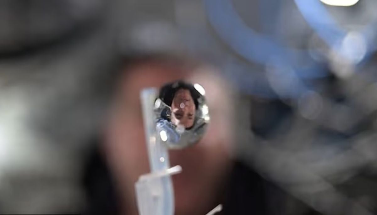 Watch: NASA astronauts turn water into floating crystal ball in space