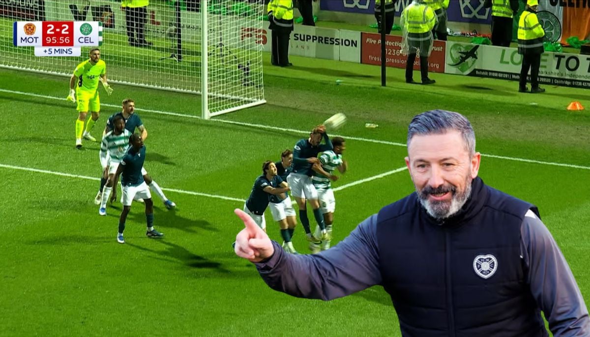 Hearts head coach Derek McInnes explodes at Celtic penalty on title race eve