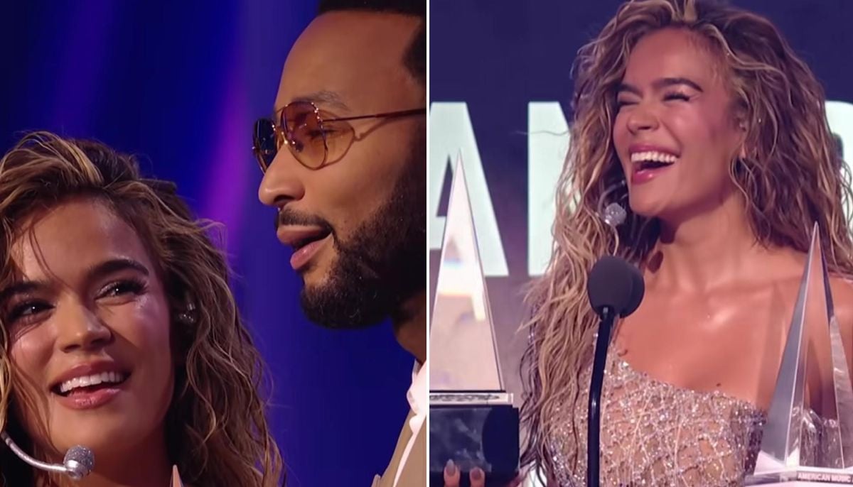 John Legend surprises Karol G with unexpected second AMA win