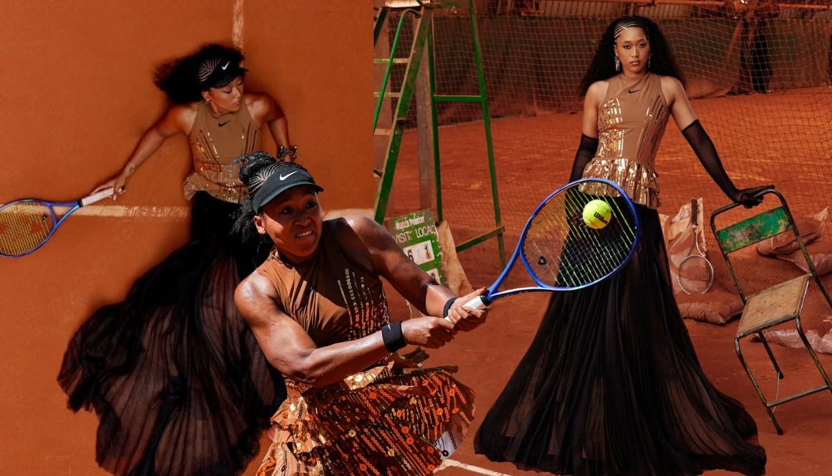 Naomi Osaka dazzles in gold French Open outfit echoes Eiffel Tower after dark
